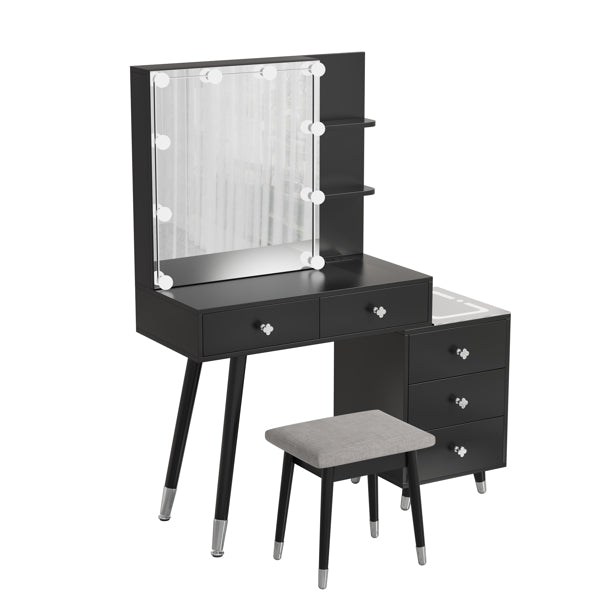 Dressing Table Set with Mirror & Stool