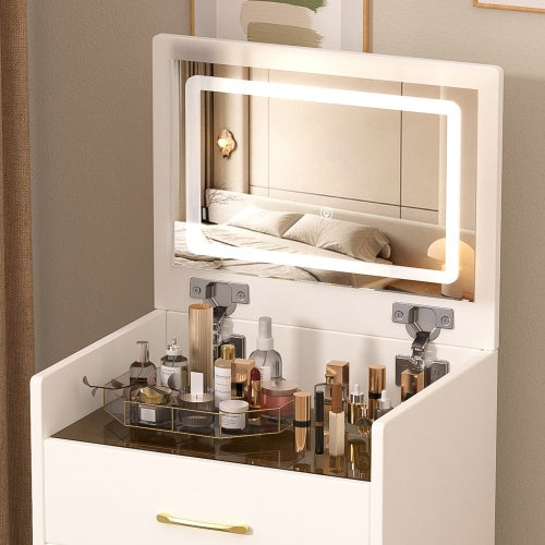 3-in-1 Vanity Desk with Mirror & 3 Drawers
