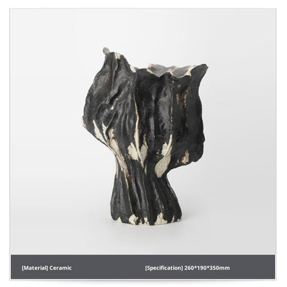 Vintage Flame Handmade Ceramic Vase