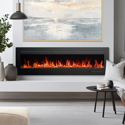 Electric Fireplace Heater with Remote