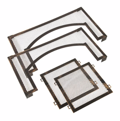 37" Outdoor Wood Burning Fireplace with Log Storage