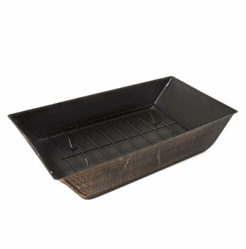 37" Outdoor Wood Burning Fireplace with Log Storage