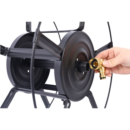 19" Cylindrical Lawn Roller - Black Iron