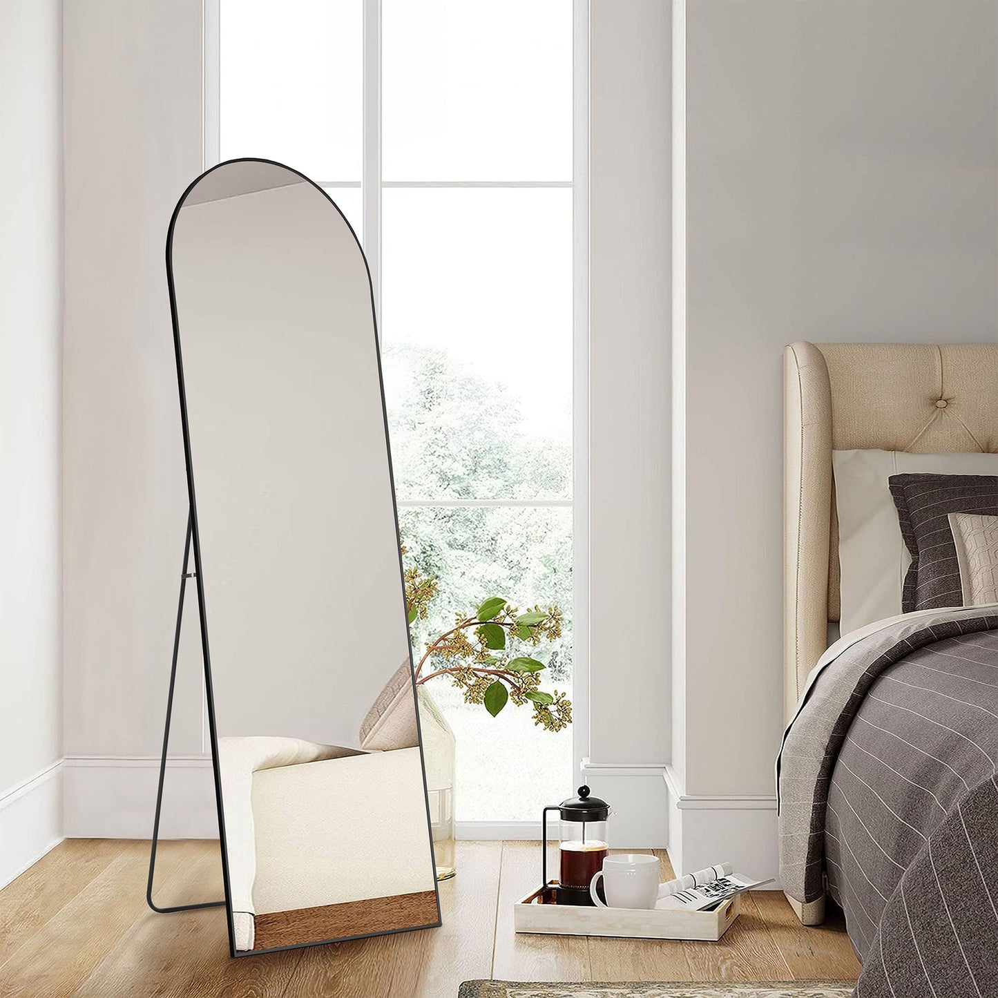 Floor Standing Mirror - Aluminum Alloy Frame