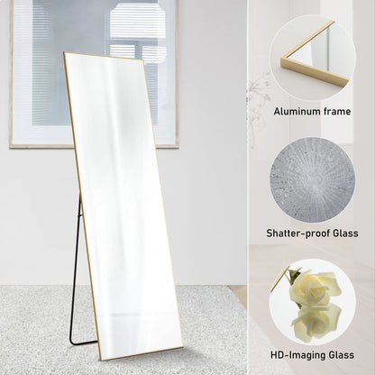 Floor Standing Mirror - Aluminum Alloy Frame