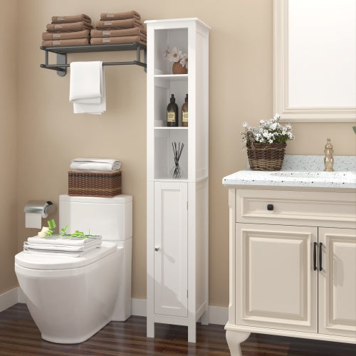 67" Tall Bathroom Storage Cabinet - Freestanding
