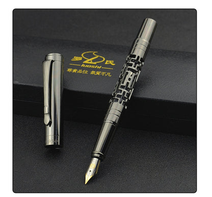 Premium Metal Luxury Fountain Pen - Black