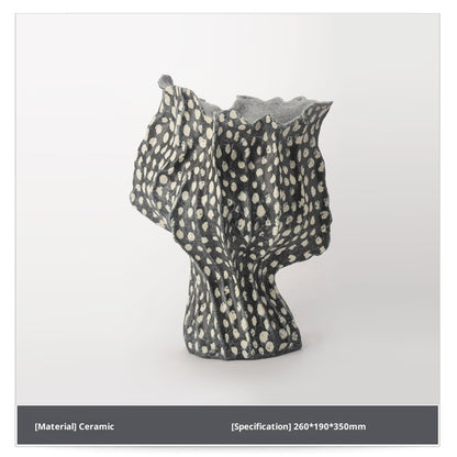 Vintage Flame Handmade Ceramic Vase