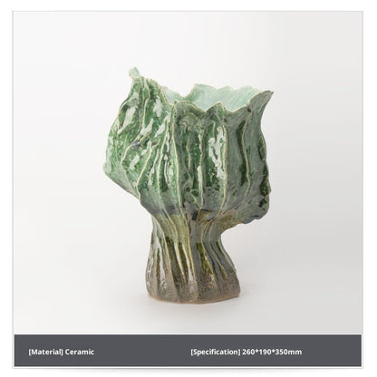 Vintage Flame Handmade Ceramic Vase