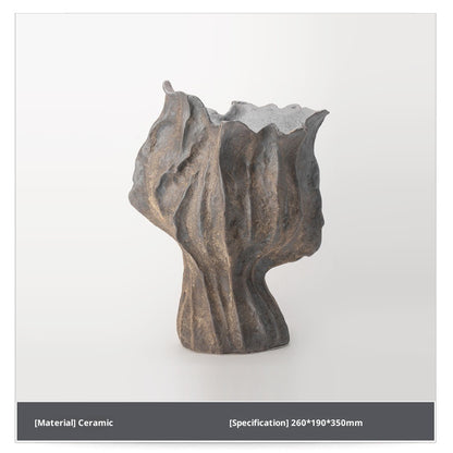 Vintage Flame Handmade Ceramic Vase