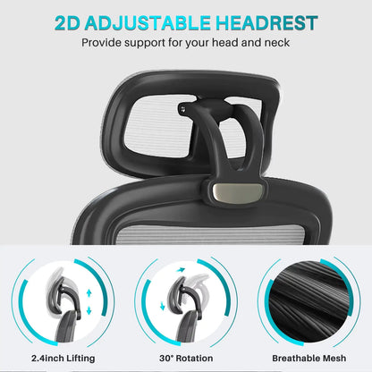 ErgoFlex High Back Swivel Office Chair with Mesh Seat