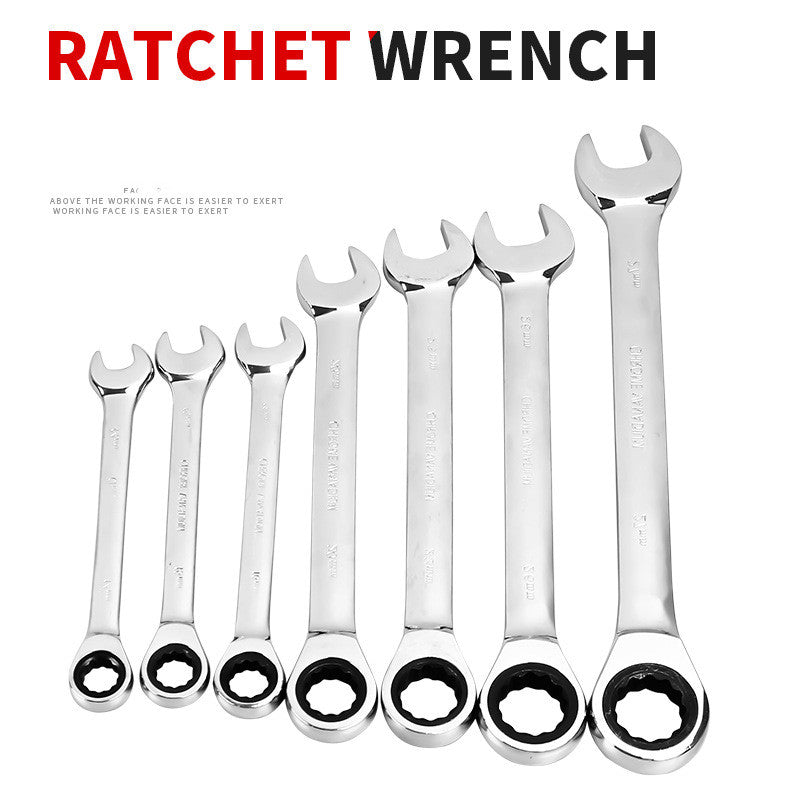Automatic Ratchet Wrench Set - 8-19mm Quick Release