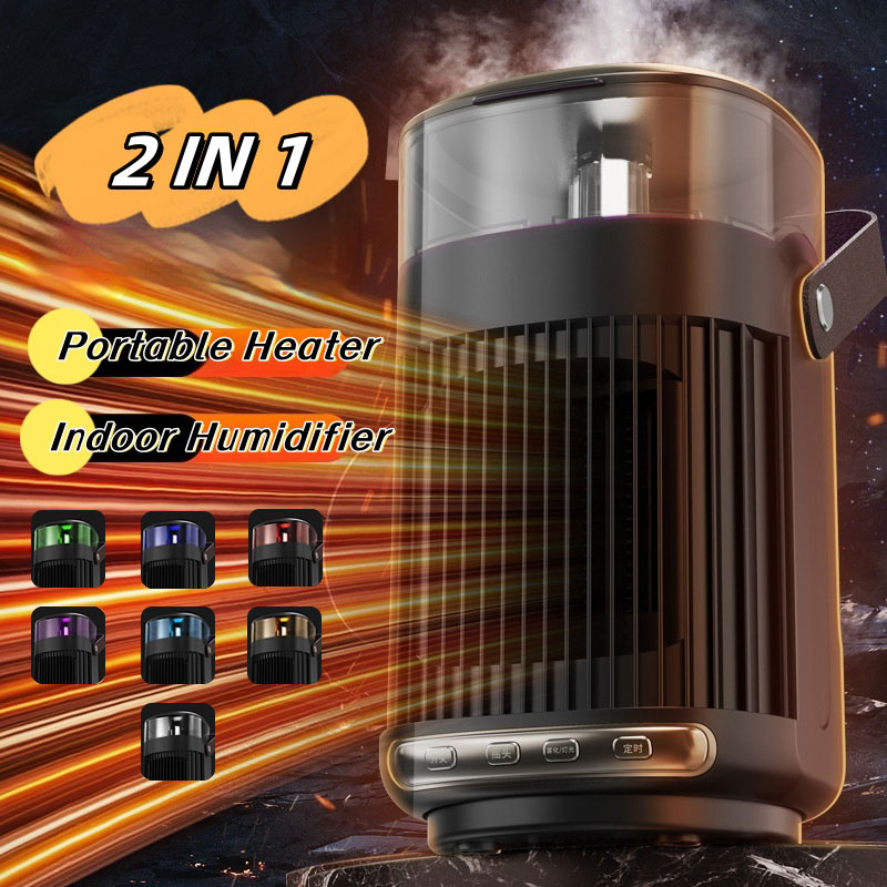 2-in-1 Portable Heater & Humidifier - High Power