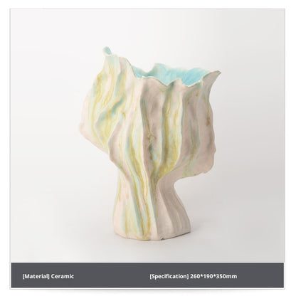 Vintage Flame Handmade Ceramic Vase