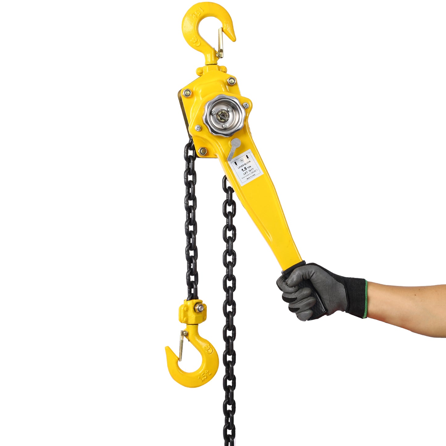 3/4 Ton Lever Chain Hoist - 10 FT Chain