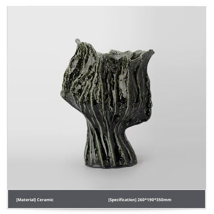 Vintage Flame Handmade Ceramic Vase