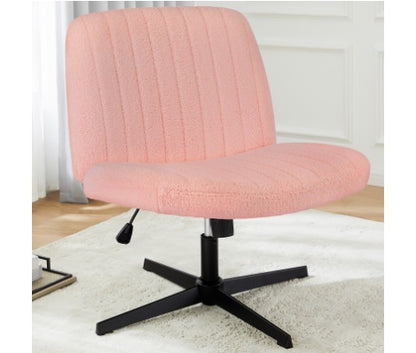 Armless Swivel Office Chair - Cross-Legged Design
