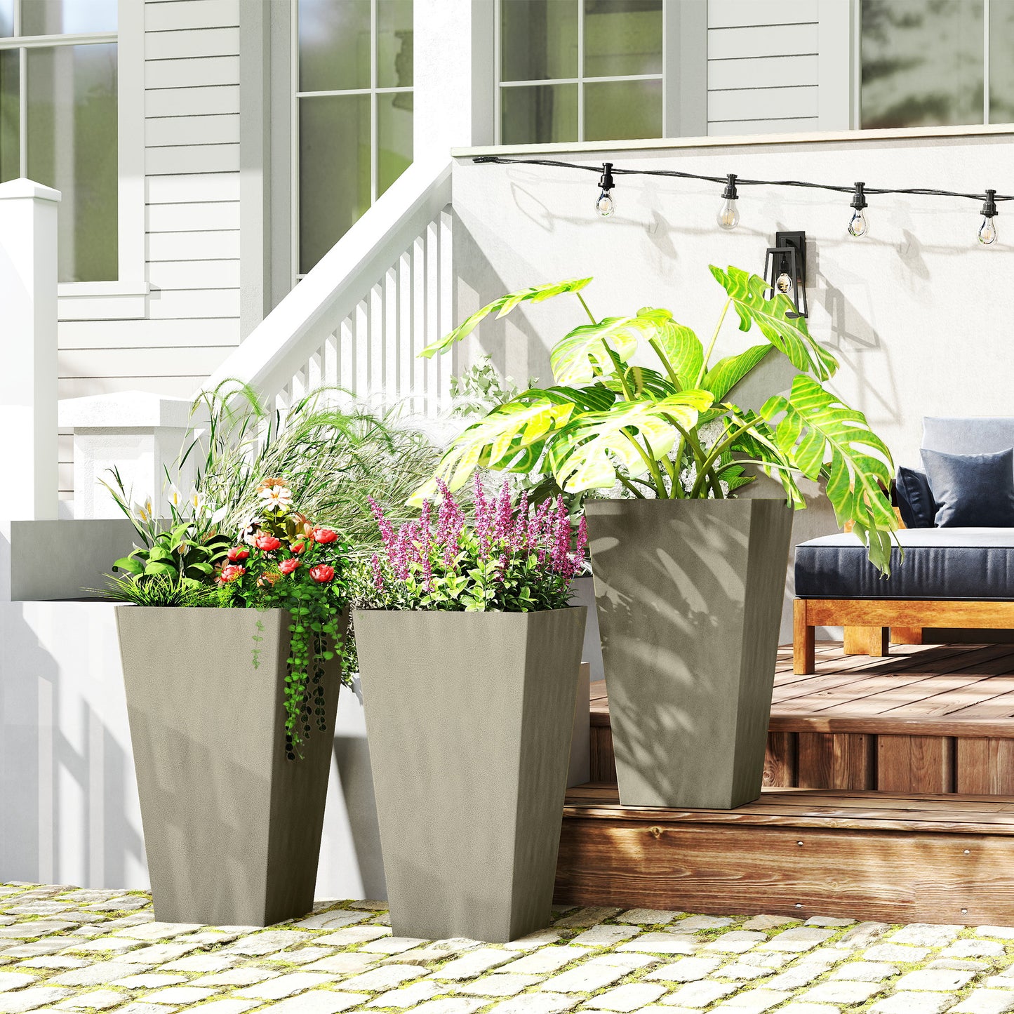 Tall Outdoor Planters