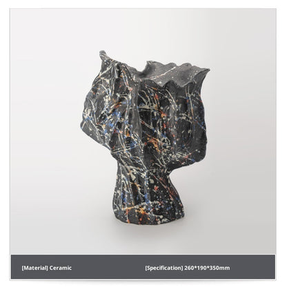 Vintage Flame Handmade Ceramic Vase