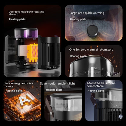 2-in-1 Portable Heater & Humidifier - High Power