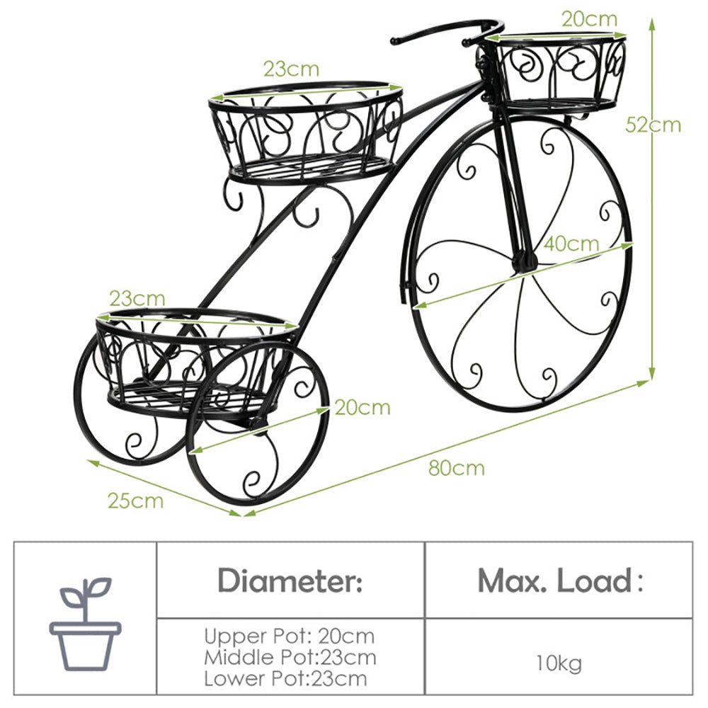 Parisian Style Tricycle Plant Stand