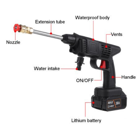 Portable Electric Car Washing Machine - High Pressure