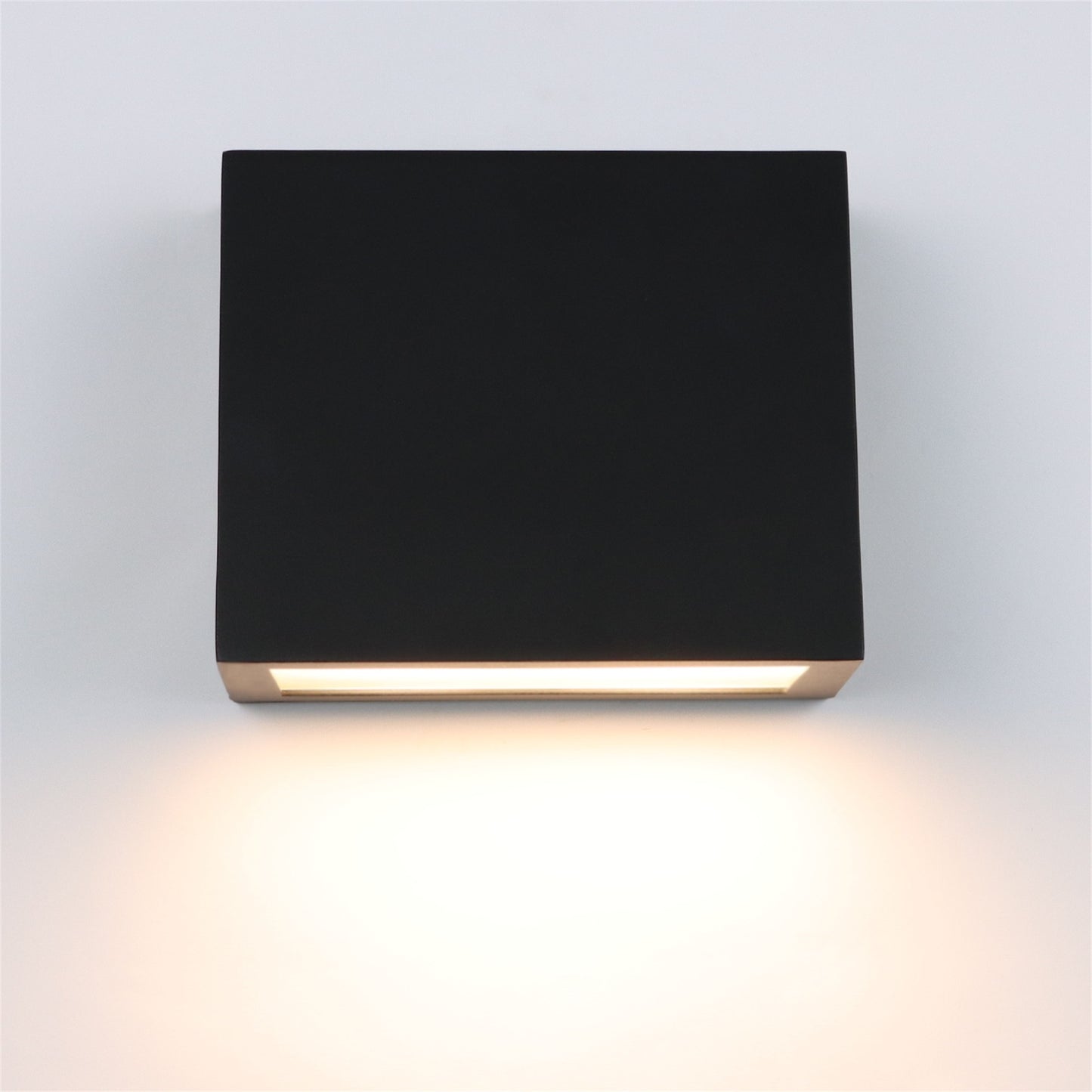 15W LED Outdoor Wall Light - Waterproof Matte Black