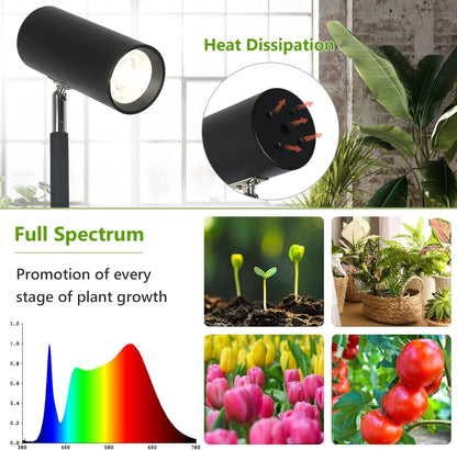 Full Spectrum LED Grow Light Stand - 20W