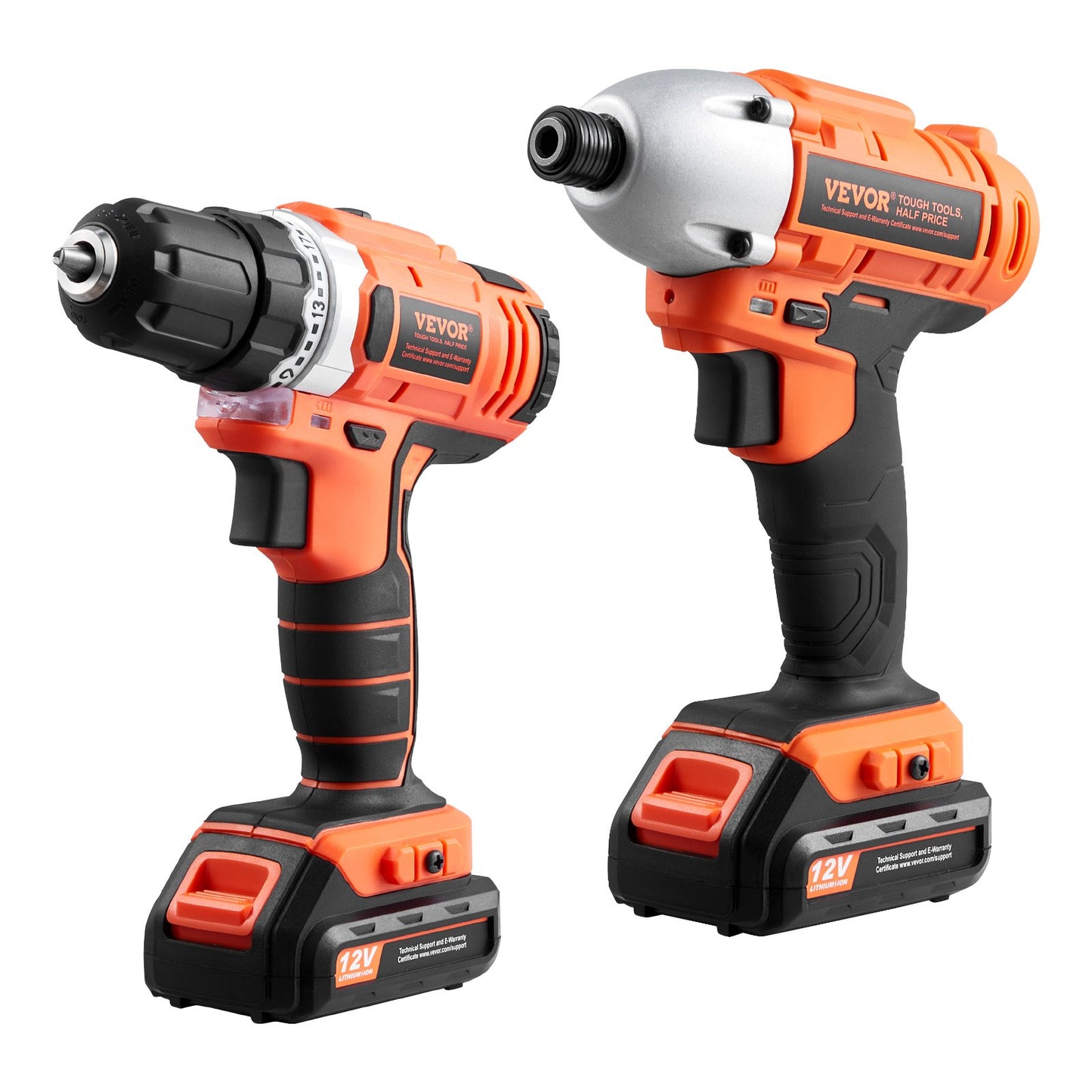 12V Cordless 2-Tool Combo Kit with Batteries