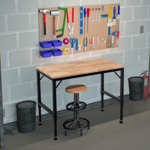 48" Heavy-Duty Adjustable Workbench - 2000+ lbs Capacity
