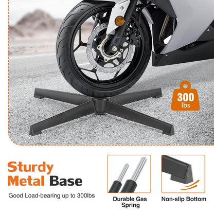 Armless Swivel Office Chair - Cross-Legged Design