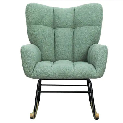 Modern Teddy Fabric Rocker - Light Green
