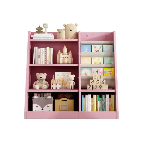Wooden Toy Storage Organizer Cabinet - Pink