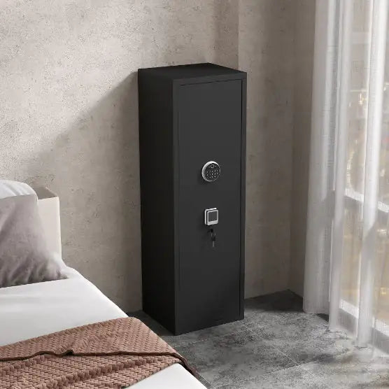 Biometric Rifle Safe with 3 Pistol Holders