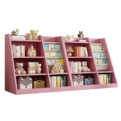 Wooden Toy Storage Organizer Cabinet - Pink