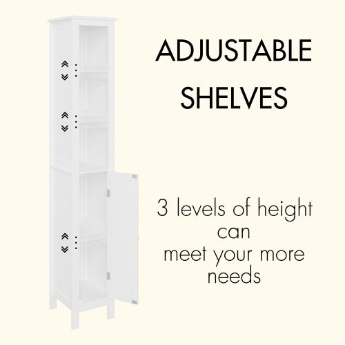 67" Tall Bathroom Storage Cabinet - Freestanding