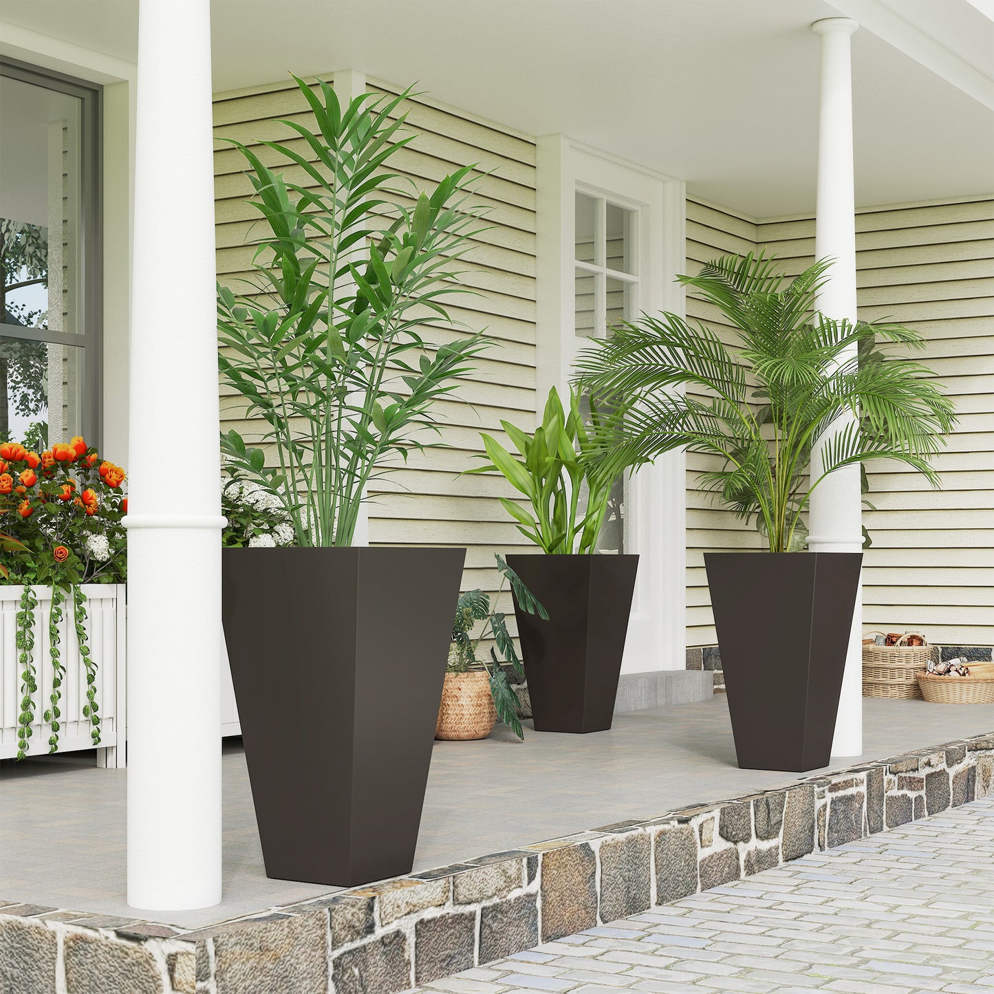 Tall Outdoor Planters