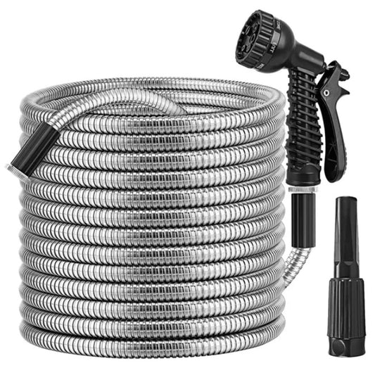 Heavy-Duty Stainless Steel Garden Hose