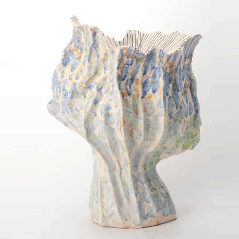 Vintage Flame Handmade Ceramic Vase