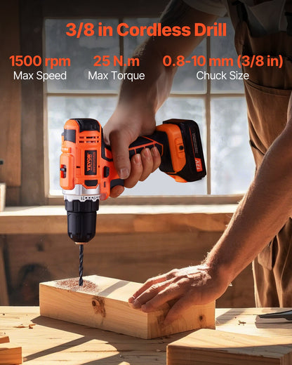 12V Cordless 2-Tool Combo Kit with Batteries