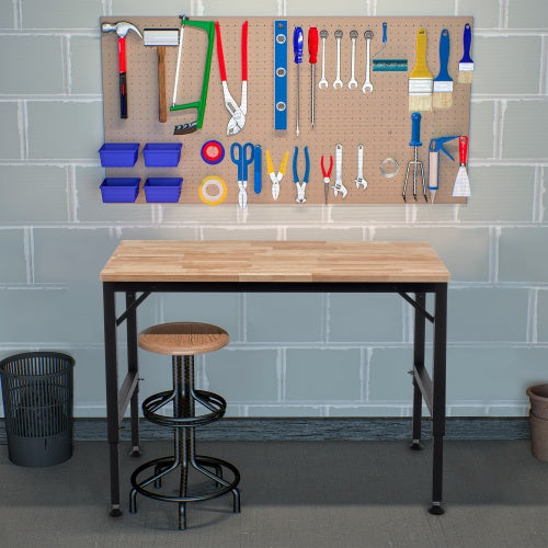 48" Heavy-Duty Adjustable Workbench - 2000+ lbs Capacity