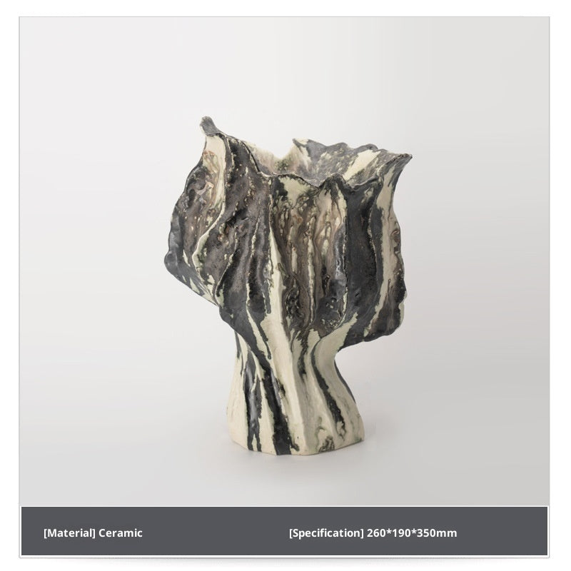 Vintage Flame Handmade Ceramic Vase