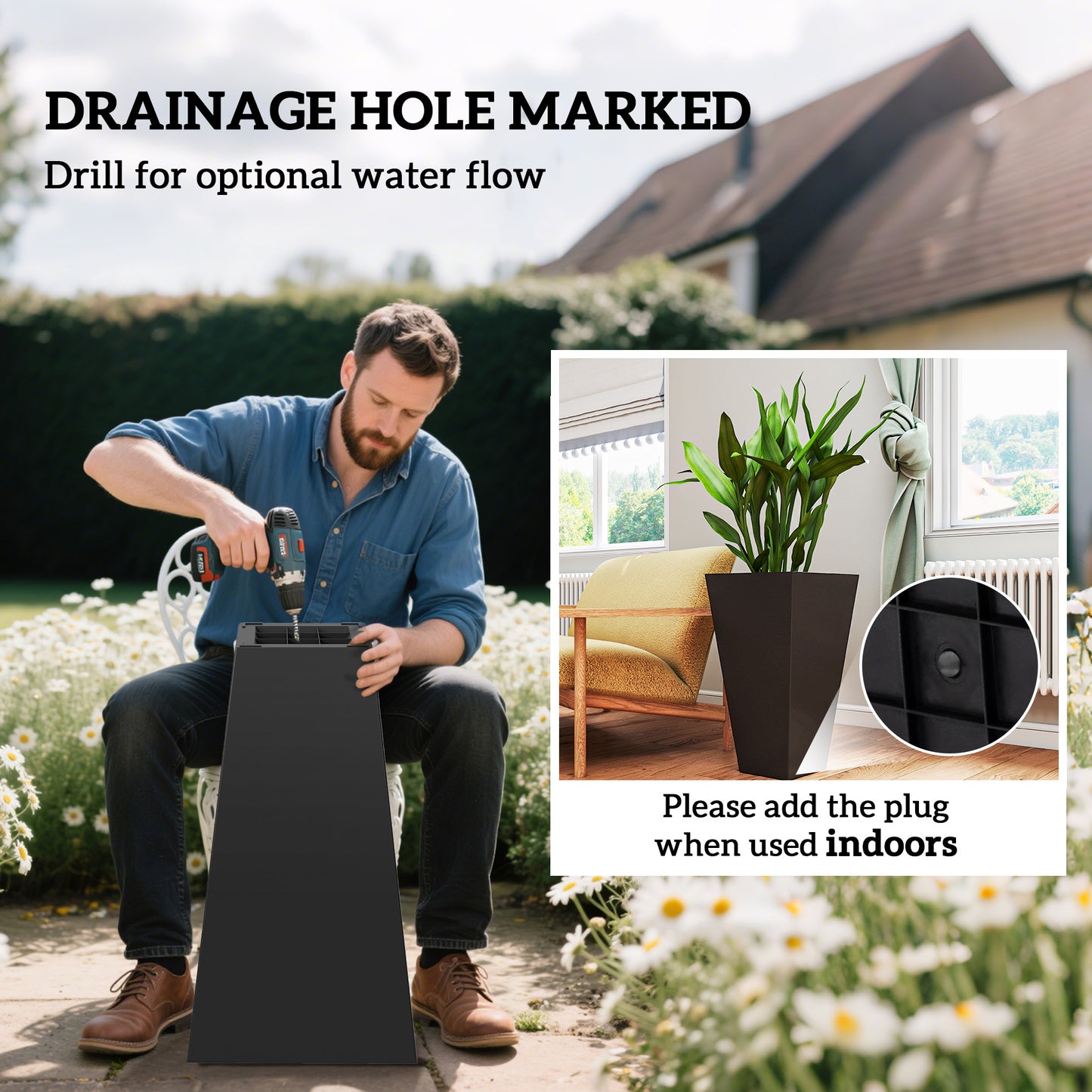 Tall Outdoor Planters