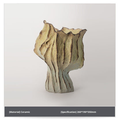 Vintage Flame Handmade Ceramic Vase