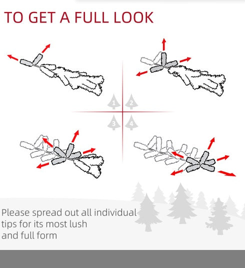 Pre-Lit Christmas 4-Piece Decor Set - LED Lights