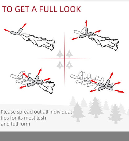 Pre-Lit Christmas 4-Piece Decor Set - LED Lights