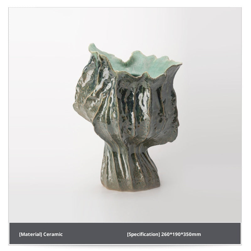 Vintage Flame Handmade Ceramic Vase