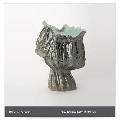 Vintage Flame Handmade Ceramic Vase