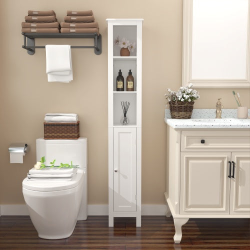 67" Tall Bathroom Storage Cabinet - Freestanding